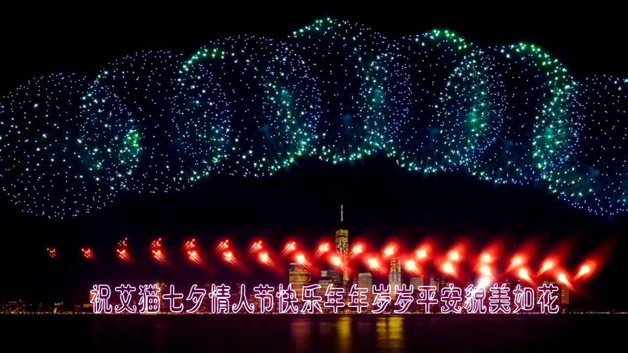 1007.夜景烟花霓虹灯AE模板